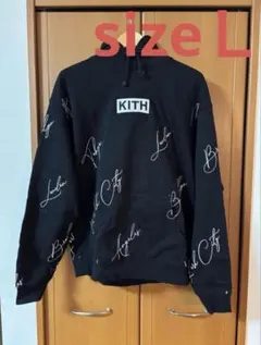 KITH City Script Hoodie Sサイズ ネイビー - メルカリ