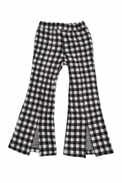 Melia. メリア ギンガムチェック フレアパンツ 春服 120 韓国子供服