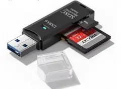 【新品】USB 3.0 SD/MicroSD カードリーダー ブラック