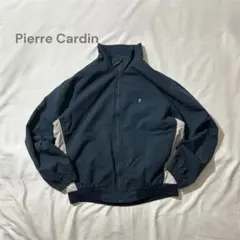 90s Pierre Cardinナイロンジップジャケットネイビー刺繍短丈のサムネイル