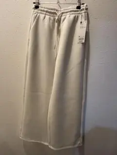 GU レディース パフスウェットバギーパンツXS ナチュラル 標準丈