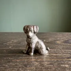 明治時代 アンチモニー製 小さな犬の置物 - メルカリ