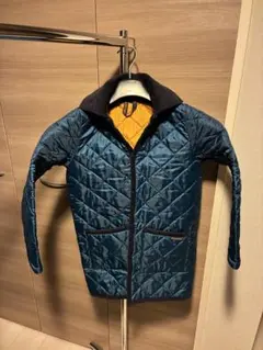 LAVENHAM キルティングジャケット AGE 8 ブルーグリーン/オレンジ