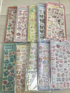 【10枚セット】ボンボンドロップシール　ご褒美シール　サンリオ　3d