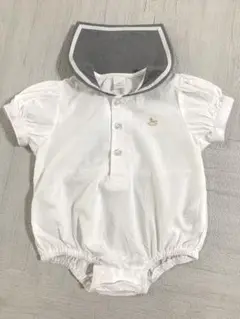 週末値下げ✴︎Cottoli マリン セーラー 半袖ロンパース
