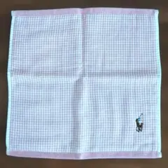 新品！ RALPH LAUREN オックスギンガム ミニタオル ピンクのサムネイル