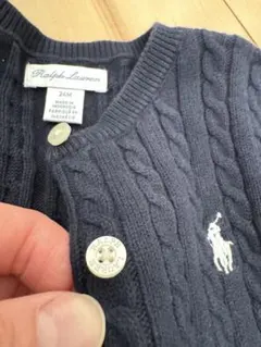 Ralph Lauren ネイビー カーディガン 24M