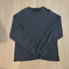 XLARGE グレー ワッフルニット