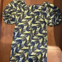 CIAOPANIC TYPY 葉柄5分袖ワンピース XXL