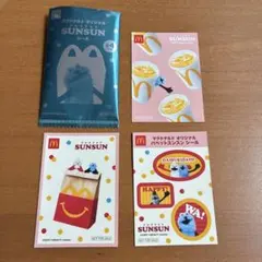 マクドナルド パペットスンスン シール 3種セット ハッピーセット マック