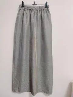 PAGEBOY シルバーラメ ロングスカート F ウエストゴム ページボーイ