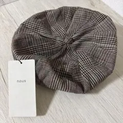 n.o.u.sキムラタン【チェック柄ベレー帽】54cm