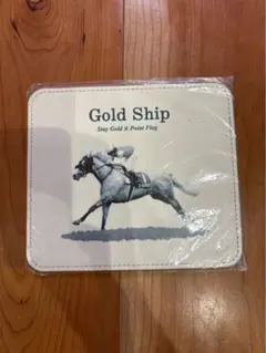 【新品未開封】ゴールドシップ 革製マウスパッド 競馬 JRA ターフィーショップ