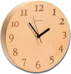 belaDESIGN ベラデザイン　壁掛け時計 ドイツ産 天然木 ブナ 木製