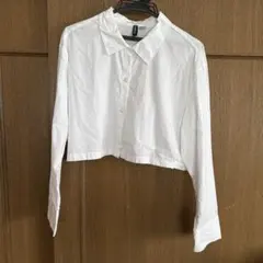 H&M シャツ ブラウス 白 ホワイト 長袖