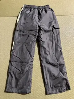 カーゴパンツ グレー サイドポケット付き