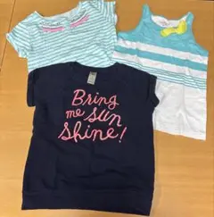オシュコシュ　カーターズ　Tシャツセット（ストライプ＆メッセージ）