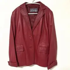 美品⭐︎レザージャケット　レッド