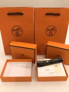 HERMES 空箱 ショッパー リボン セット