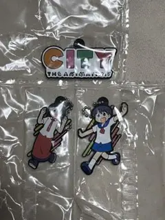 CITY THE ANIMATION ラバーキーホルダー 　ロゴ　泉わこ