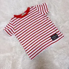 【美品❣️】ホットビスケッツ　半袖　Tシャツ　ボーダー　レッド　キッズ　90