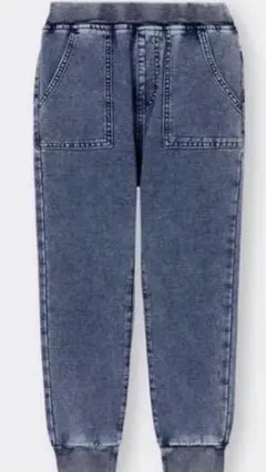 GU裏起毛デニムジョガーパンツ