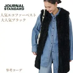 JOURNAL STANDARD エコファーベスト 黒 人気 完売 美品