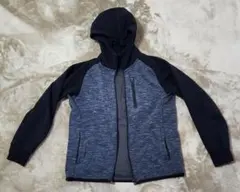 ユニクロ Mサイズ フード付きパーカー ドライストレッチ 黒 グレー