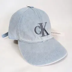 【限定品新品】極美品 Calvin Klein キャップ デニム生地 CK レア