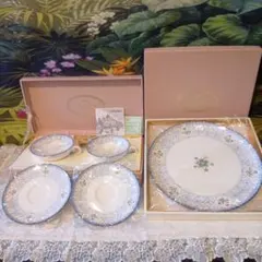 ❤ NORITAKE『オランジュリー』ティーカップペア＋ケーキ皿 共箱付き