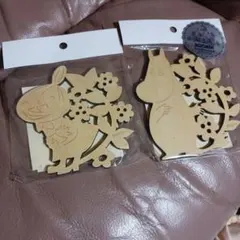 リトルミィとスナフキン木製コースター、人気❤最終セール❕