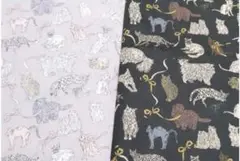 リバティ　カットクロスセット　コーアンドエイト　グレー＆スミクロセット