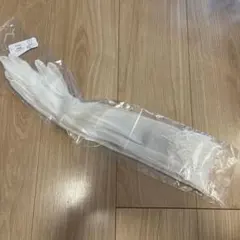 ホワイトレースサテンロンググローブ