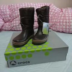 crocs ブラウン スノーブーツ W 7