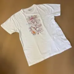 水森亜土 素敵なレディーTシャツ ホワイト Mサイズ