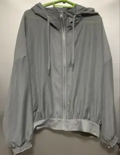 グレー フード付き マウンテンパーカー LL