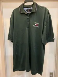 TOMMY HILFIGER ポロシャツ ダークグリーン