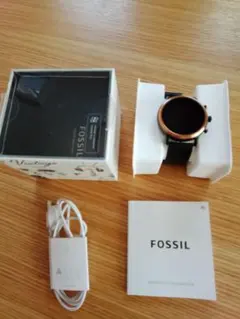 FOSSIL スマートウォッチ 本体 充電ケーブル付きジャンク品
