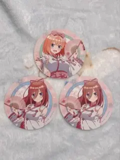 五等分の花嫁 カフェ コースター 中野三玖 中野四葉 三玖 四葉