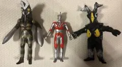 ウルトラマン＆怪獣 ソフビフィギュア 3体セット まとめ売り 現状品