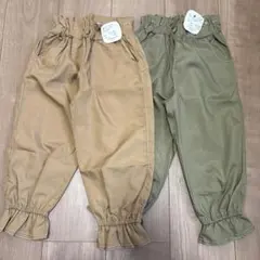 新品　女の子　110サイズ　薄手　長ズボン　パンツ　双子　2枚セット