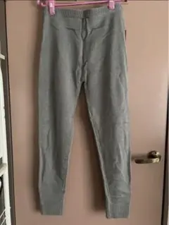 nougatine 新品　インナーパンツ　ニット　レギンス　ライトグレー　M