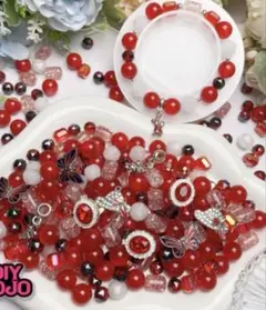 DIYJOJO 約50〜60ml ミックスビーズ【烈火の歌】