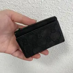 GUCCI グッチ GG柄×シェリーライン×レザー 6連キーケース