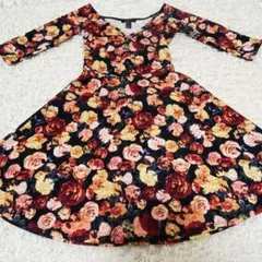 美品 Forever21 総柄ワンピース S