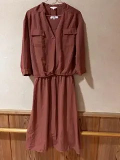 grove シャツワンピース ブラウン Mサイズ