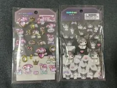 【新品未開封】クロミ オーロラ立体シール マイメロ金箔ぷっくりシール2種セットのサムネイル