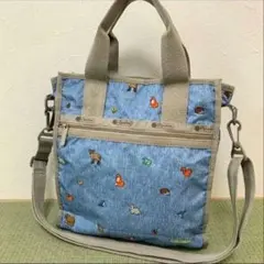 美品　LeSportsac/レスポートサック　動物刺繍2wayバッグ