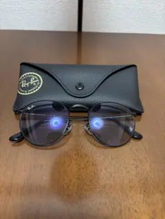 Ray-Ban ラウンドメタル サングラス　ブルーレンズ