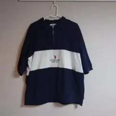 ハーフジップ ポロシャツ